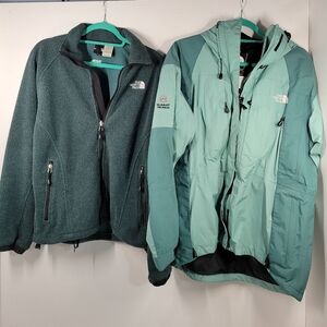 The North Face Summit Series Mint Green 2-in-1 Gore-Tex XCR Jacket Women Size M